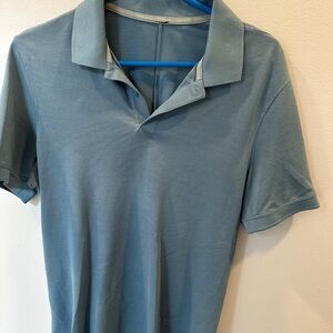 Classic Blue Polo Shirt with Soft Knit Fabric